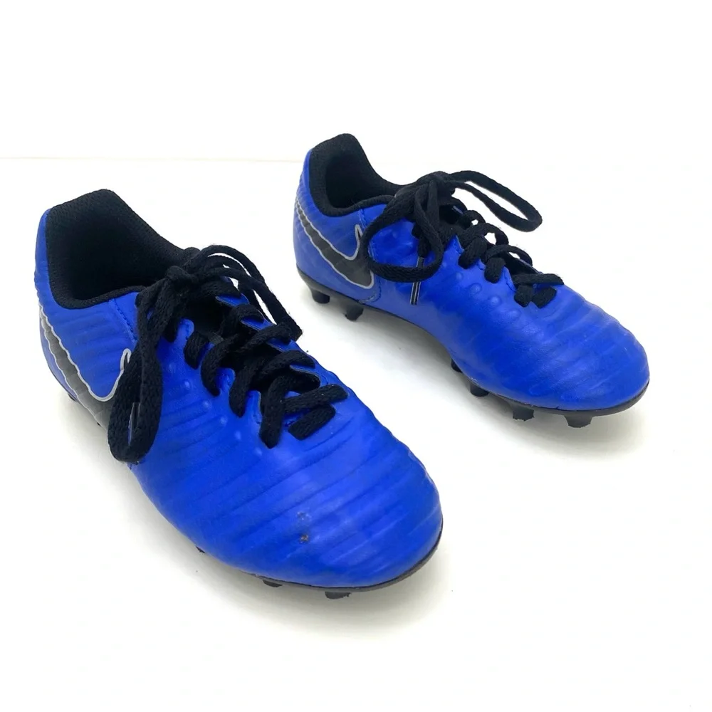 Nike Jr Youth Tiempo Legend 7 Racer Blue/Metallic Silver Soccer Cleats